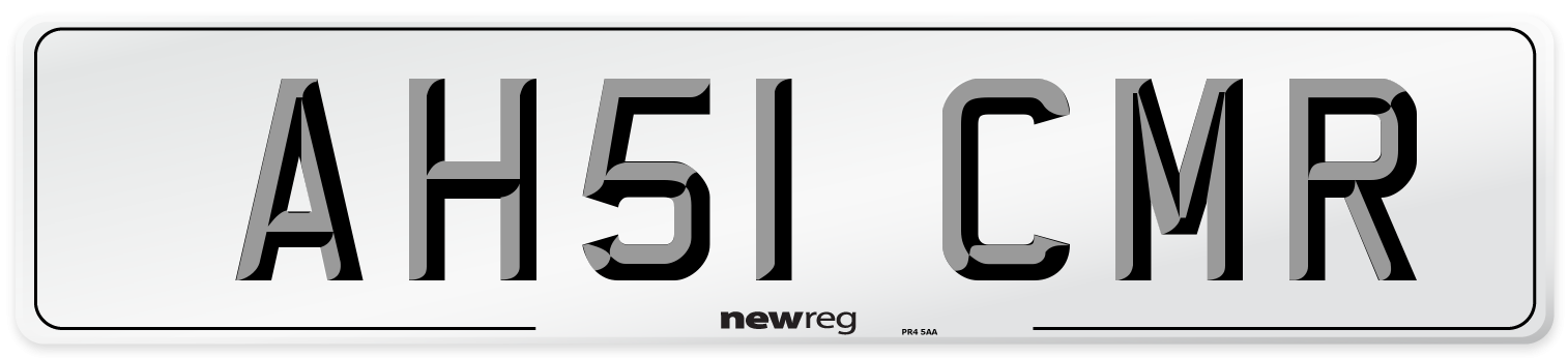 AH51 CMR Number Plate from New Reg